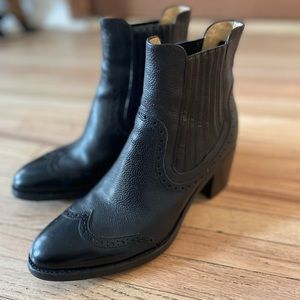 The Office of Angela Scott Leather Boots